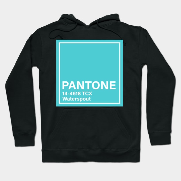 PANTONE 14-4618 TCX Waterspout Hoodie by princessmi-com